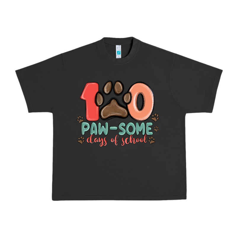 100 Pawsome Days Of School Urban Heavy Tee by MaliasSmallBusiness | Teevron