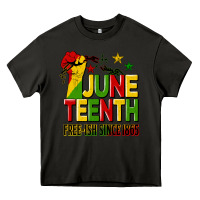 Asphalt juneteenth fist free ish since 1865 Heavy Core Tee - HRA Design Shop