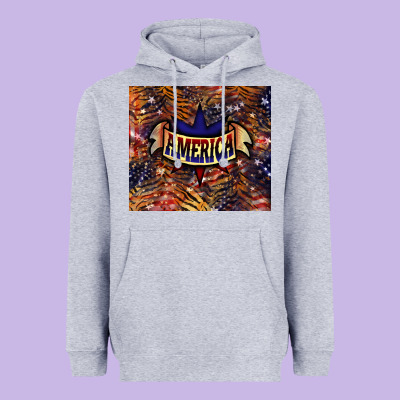Tiger America Tumbler 4th Of July Heavyweight Hoodie Designed By Howdyjamesfarm