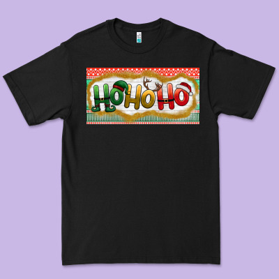 Ho Ho Ho Premium Tee Designed By Bundleandbundleshop