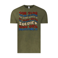 Vintage Olive our flag Vintage Tee - MaliasSmallBusiness