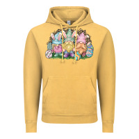 Vintage Mustard Easter Day gnomes Vintage Hoodie - NancyCooperArtShop