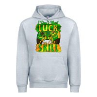 Heather Grey I don't need luck i've got skill st. patricks day Urban Hoodie - FaDigitalArtStudio