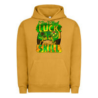 Pigment Peanut Butter I don't need luck i've got skill st. patricks day Urban Hoodie - FaDigitalArtStudio