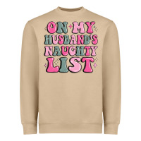 Mushroom on my husband's naughty list Heavyweight Sweatshirt - MaliasSmallBusiness