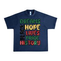 Navy dreams hope lives pride Urban Heavy Tee - MaliasSmallBusiness