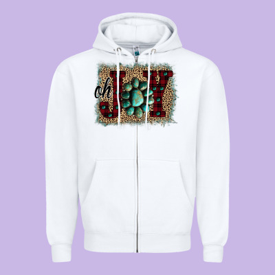 Oh Joy Christmas Zipper Hoodie Designed By Bettercallsaul