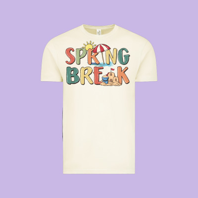 Spring Break Vintage Tee Designed By Maliassmallbusiness