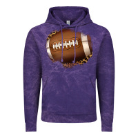Cloud Purple leopard american football patch Vintage Hoodie - Jasminsmagicworld