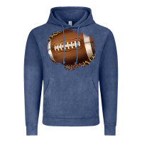 Vintage Denim leopard american football patch Vintage Hoodie - Jasminsmagicworld