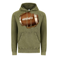 Vintage Olive leopard american football patch Vintage Hoodie - Jasminsmagicworld