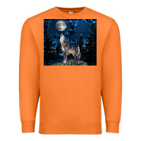 Carrot wolf howling at the moon Premium Sweatshirt - TumblerDesignByShophia
