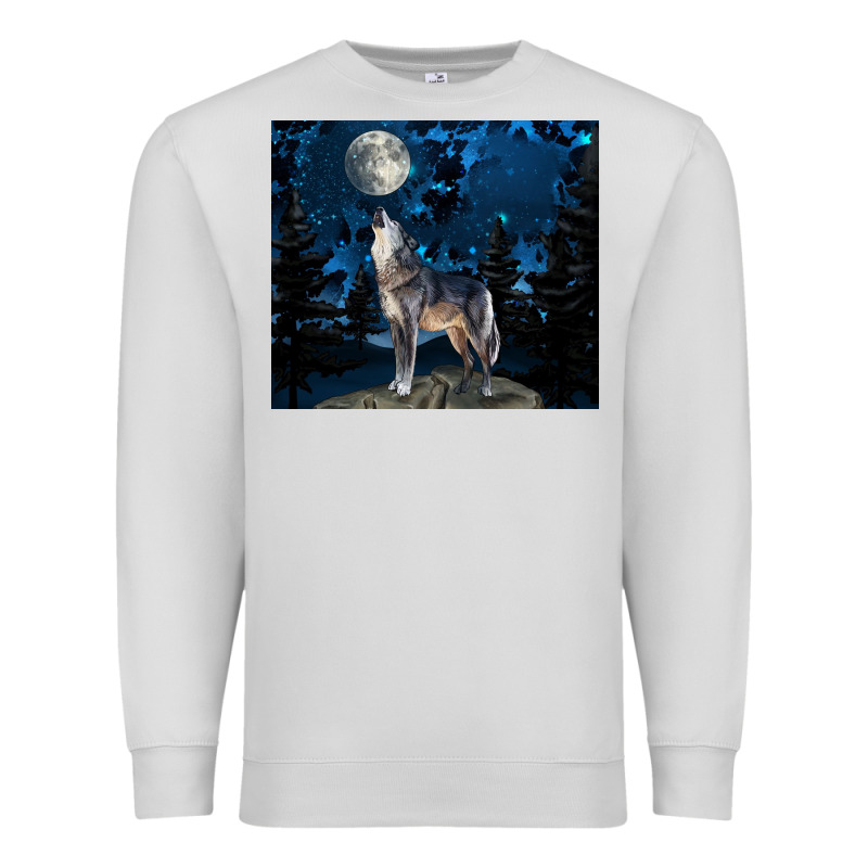 Wolf Howling At The Moon Premium Sweatshirt by TumblerDesignByShophia | Teevron