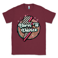 Burgundy born to dance Classic Tee - MaliasSmallBusiness