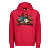 Cardinal It's a Baseball kinda day Premium Hoodie - HowdyJamesFarm
