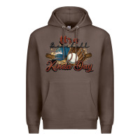 Coffee It's a Baseball kinda day Premium Hoodie - HowdyJamesFarm