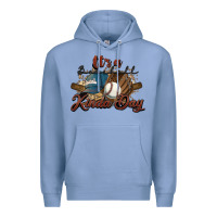 Colony Blue It's a Baseball kinda day Premium Hoodie - HowdyJamesFarm