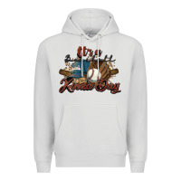 Dove Grey It's a Baseball kinda day Premium Hoodie - HowdyJamesFarm