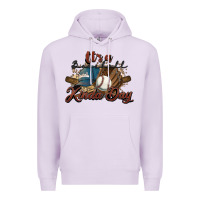 Lilac It's a Baseball kinda day Premium Hoodie - HowdyJamesFarm