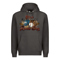Smoke It's a Baseball kinda day Premium Hoodie - HowdyJamesFarm