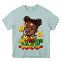Arona juneteenth 1865 afro girl Heavy Core Tee - HRA Design Shop