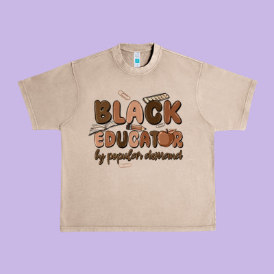 Black Educator By Popular Demand Urban Heavy Tee Designed By Maliassmallbusiness