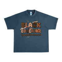Midnight Navy black educator by popular demand Urban Heavy Tee - MaliasSmallBusiness