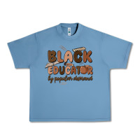 Pebble Blue black educator by popular demand Urban Heavy Tee - MaliasSmallBusiness
