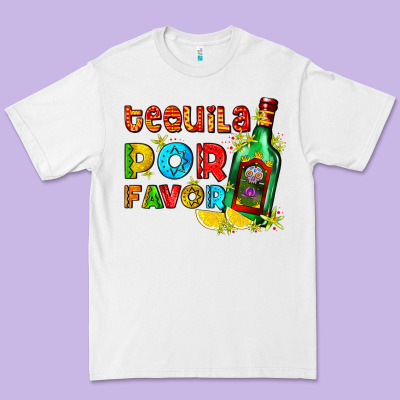 Tequila Porfavor Premium Tee Designed By Adodesignshop