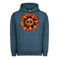 Pigment Midnight Navy turkey sunflower bbs Urban Hoodie - BundleAndBundleShop