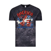 Cloud Black america land that i love Vintage Tee - MaliasSmallBusiness