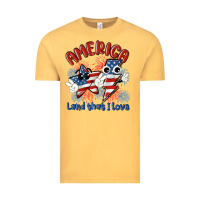 Vintage Mustard america land that i love Vintage Tee - MaliasSmallBusiness