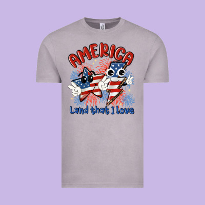 America Land That I Love Vintage Tee Designed By Maliassmallbusiness