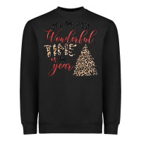 Black it's the most wonderful time of the year Heavyweight Sweatshirt - MaliasSmallBusiness