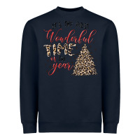 Navy it's the most wonderful time of the year Heavyweight Sweatshirt - MaliasSmallBusiness