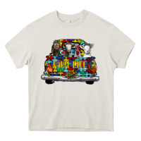 Cream farm life truck autism Heavy Core Tee - CowhideDigitalArt