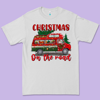Christmas On The Road Premium Tee Designed By Bundleandbundleshop