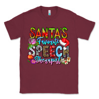 Burgundy festive speech therapist tribute Classic Tee - CowhideDigitalArt