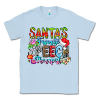 Dusty Blue festive speech therapist tribute Classic Tee - CowhideDigitalArt