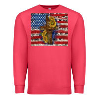Cardinal jesus christ with american flag Premium Sweatshirt - TumblerDesignByShophia