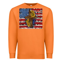 Carrot jesus christ with american flag Premium Sweatshirt - TumblerDesignByShophia
