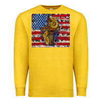 Lemon jesus christ with american flag Premium Sweatshirt - TumblerDesignByShophia
