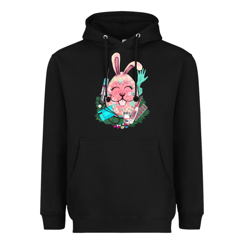 Easter Egg Nurse Easter Day Heavyweight Hoodie by HowdyJamesFarm | Teevron