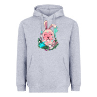 Heather Grey Easter egg Nurse Easter Day Heavyweight Hoodie - HowdyJamesFarm