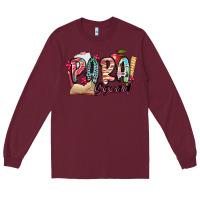 Burgundy para squad Long Sleeve Tee - NancyCooperArtShop