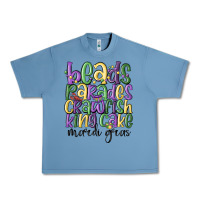 Pebble Blue beads parades crawfish king cake mardi gras Urban Heavy Tee - MaliasSmallBusiness