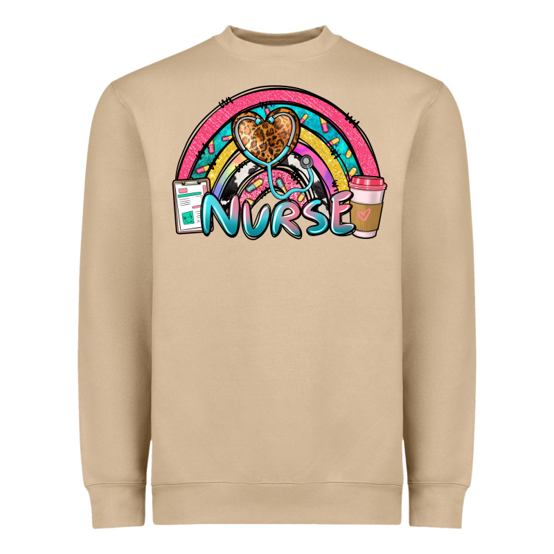 Nurse Rainbow Heavyweight Sweatshirt by NancyCooperArtShop | Teevron