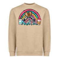 Mushroom nurse rainbow Heavyweight Sweatshirt - NancyCooperArtShop