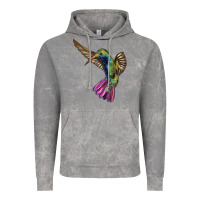 Cloud Rock Flying Ruby Throated Hummingbird Vintage Hoodie - LillyAllenDesigns