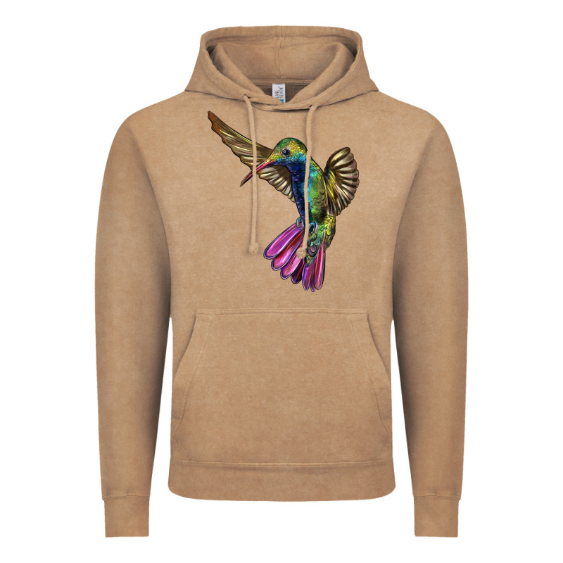 Flying Ruby Throated Hummingbird Vintage Hoodie by LillyAllenDesigns | Teevron